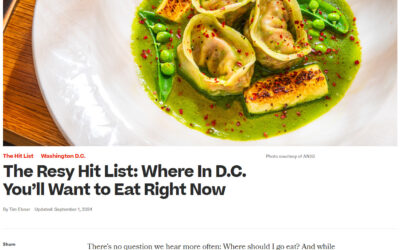 The Resy Hit List: Where In D.C. You’ll Want to Eat Right Now